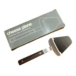 POTTERY BARN Cheese Plane Stainless steel & Rosewood Vintage Deadstock.N…